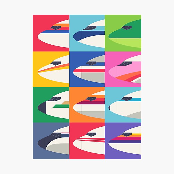 Item preview, Retro Airline Nose Livery - USA designed and sold by VoodooCircus.
