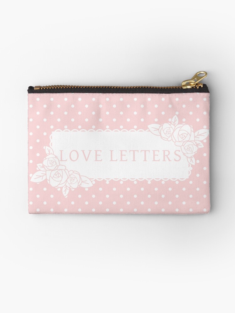 Thumbnail 1 of 4, Zipper Pouch, Love Letters designed and sold by lucidly.