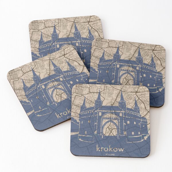 Item preview, Map + Silhouette | Krakow designed and sold by CPTVDesign.