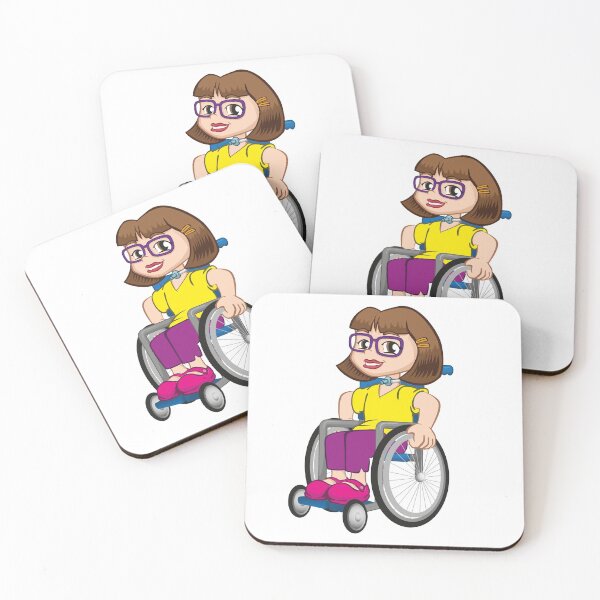 Item preview, Person Physically disabled girl in a wheelchair with tracheostomy tube designed and sold by LucianoCosmo.