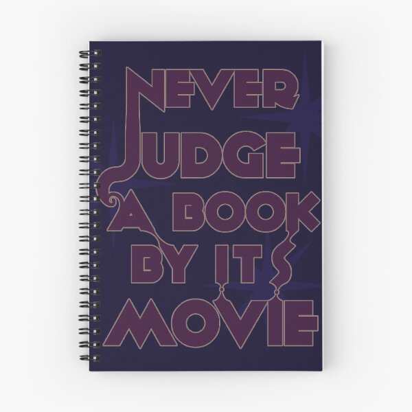 Item preview, Never Judge A Book By Its Movie (Purple on Blue) designed and sold by believeluna.