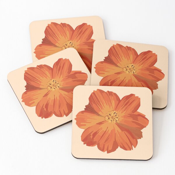 Item preview, Orange Cosmos Flower designed and sold by kraehostudio.