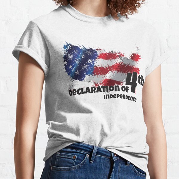 4th Of July Declaration Of Independence Ladies Shirt