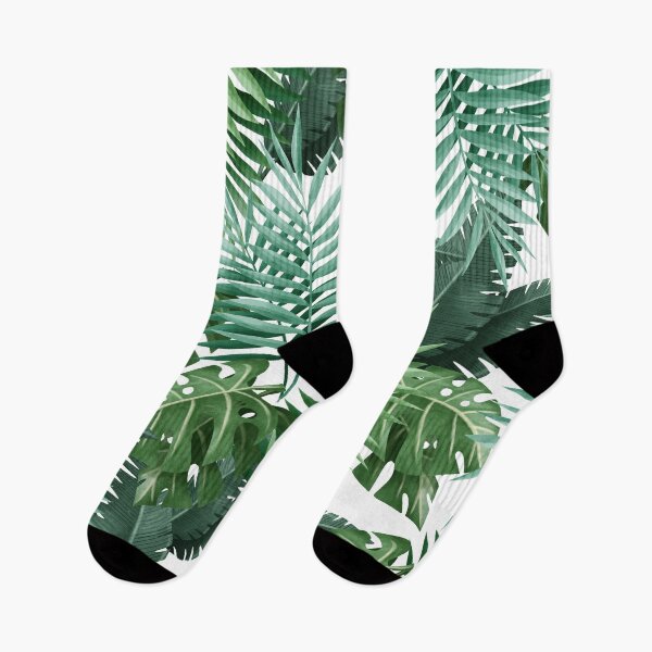 Item preview, Tropical Jungle Leaves Pattern designed and sold by KA DESIGNS.