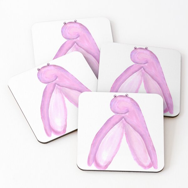 Item preview, Cute watercolor clitoris designed and sold by fogoosherie.
