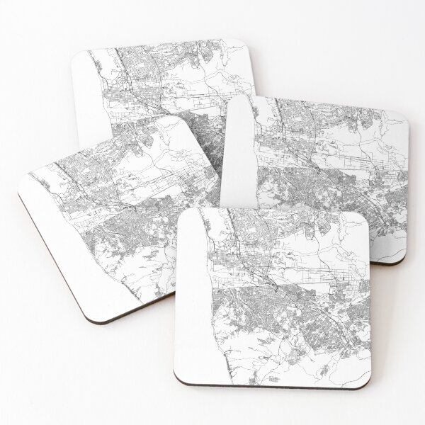 Item preview, Tijuana White Map designed and sold by multiplicitymap.