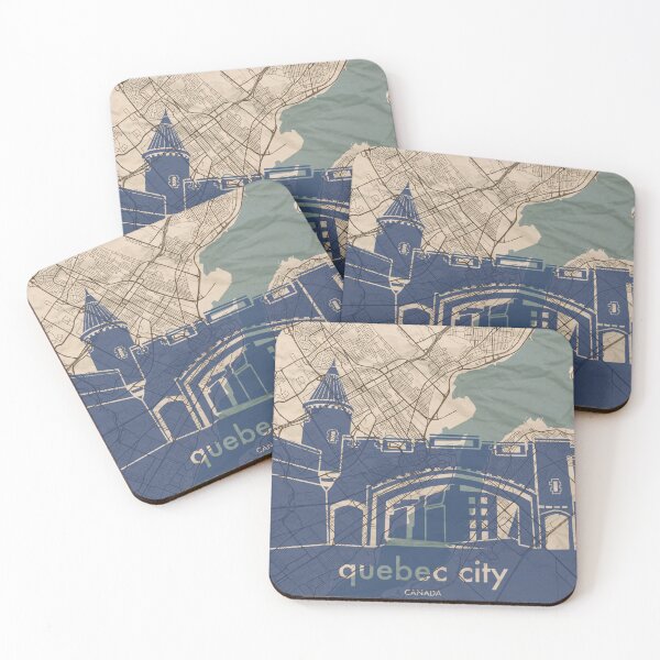 Item preview, Map + Silhouette | Quebec City designed and sold by CPTVDesign.