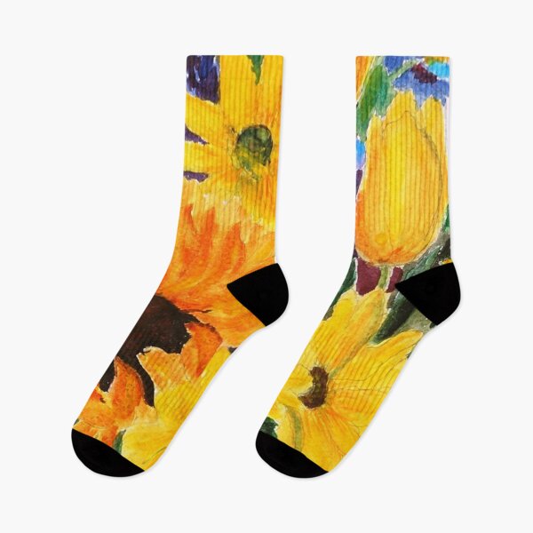 Artikelvorschau, leuchtend gelbe Sonnenblume entworfen und verkauft von SelenePaintings .