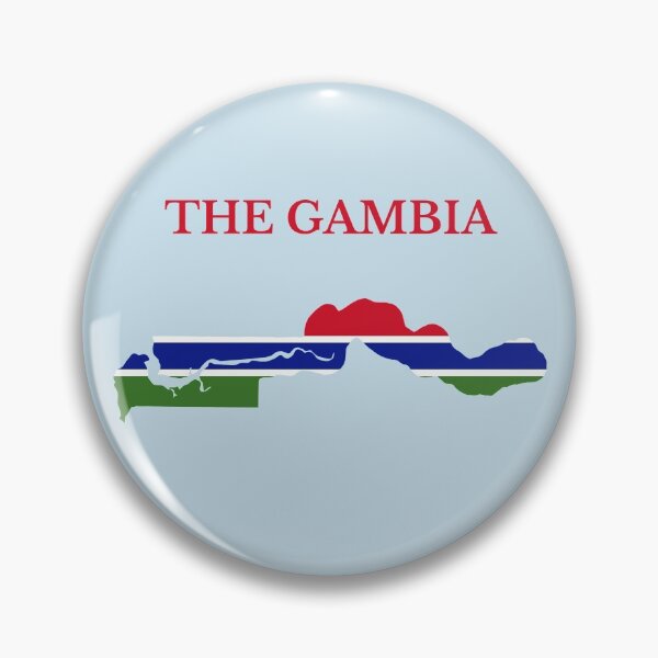 Item preview, The Gambia flag map designed and sold by marosharaf.