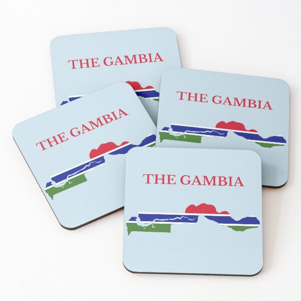 Item preview, The Gambia flag map designed and sold by marosharaf.