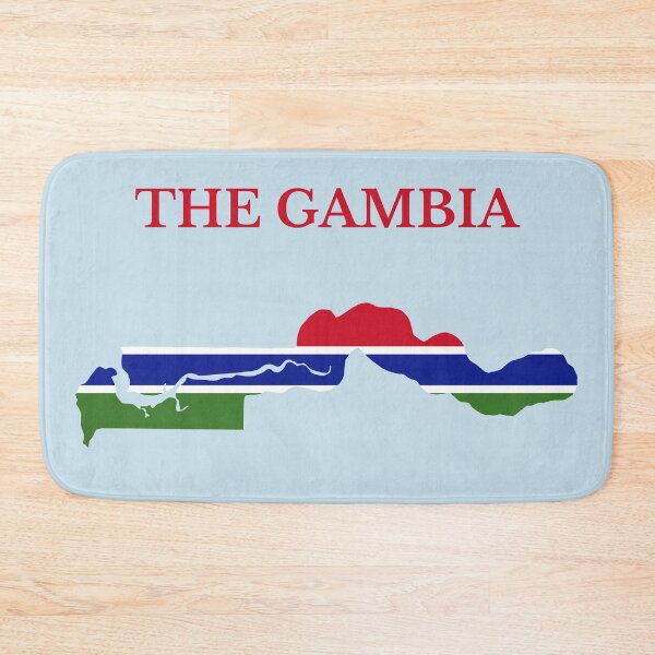 Item preview, The Gambia flag map designed and sold by marosharaf.