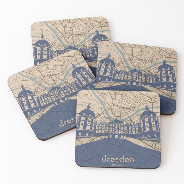 Item preview, Map + Silhouette | Dresden designed and sold by CPTVDesign.