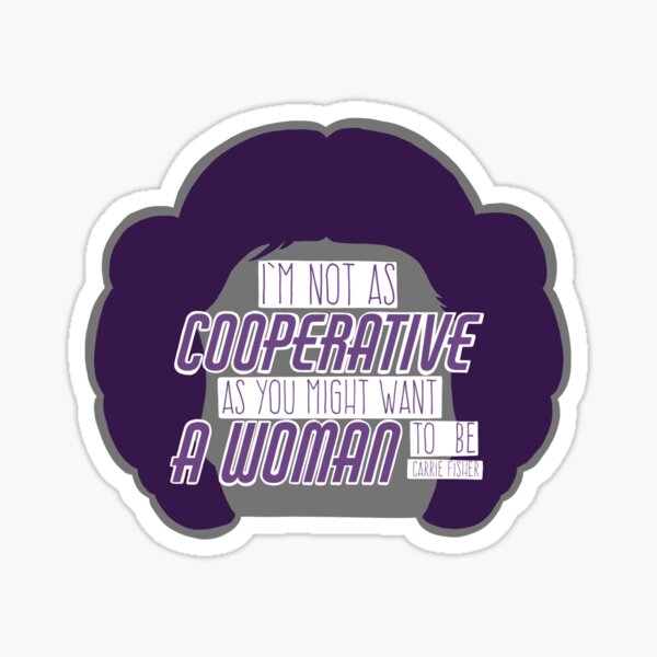 Item preview, Uncooperative Woman - Carrie Fisher designed and sold by annikabee.