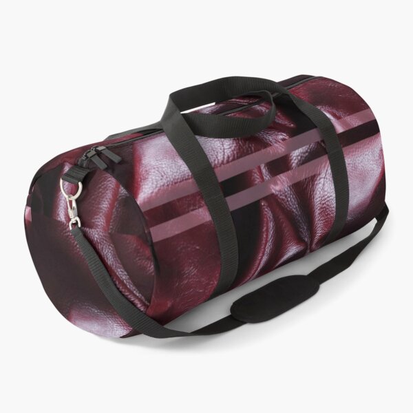 Item preview, Red Burgundy Maroon Folded Leather Texture Patterns Print designed and sold by NoGrayDays1.