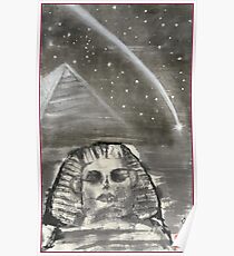 Sphinx and Pyramid I Poster