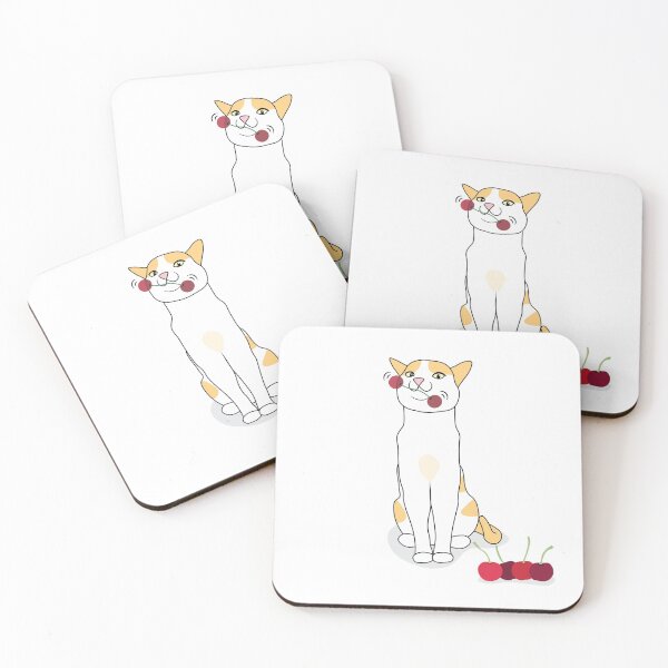 Item preview, Swinging Cherry Cat designed and sold by ShinsenMerch.
