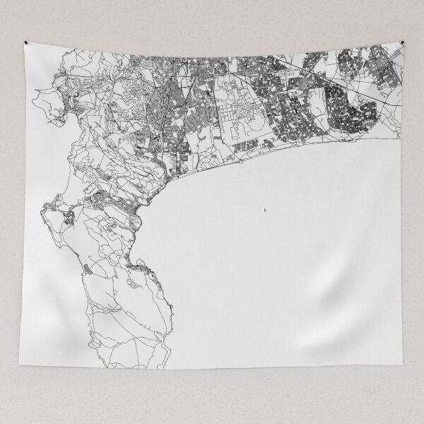 Item preview, Cape Town White Map designed and sold by multiplicitymap.