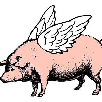 Cochon volant avec des ailes anti-stress 26151 par Linéaire