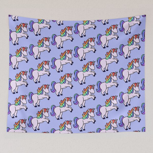 Item preview, Playful rainbow unicorn designed and sold by Nicole Procter.