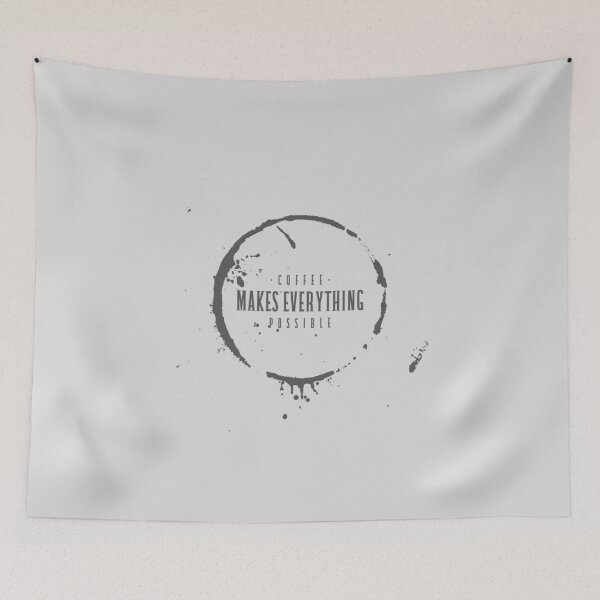 Item preview, Caffeine Addict Quote coffee makes everything possible stain designed and sold by javes93.