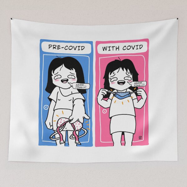 Item preview, PANDEMIC MASK FUNNY WEBCOMIC POSTER designed and sold by aydapadi.