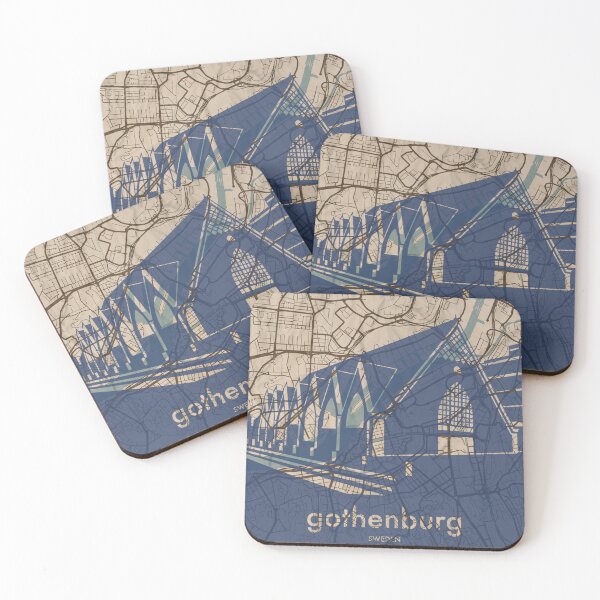 Item preview, Map + Silhouette | Gothenburg designed and sold by CPTVDesign.