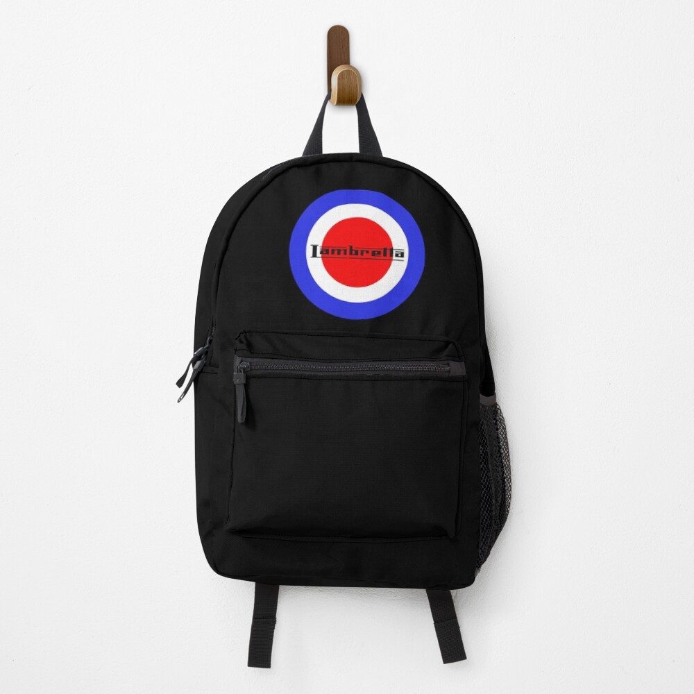 red white and blue backpack