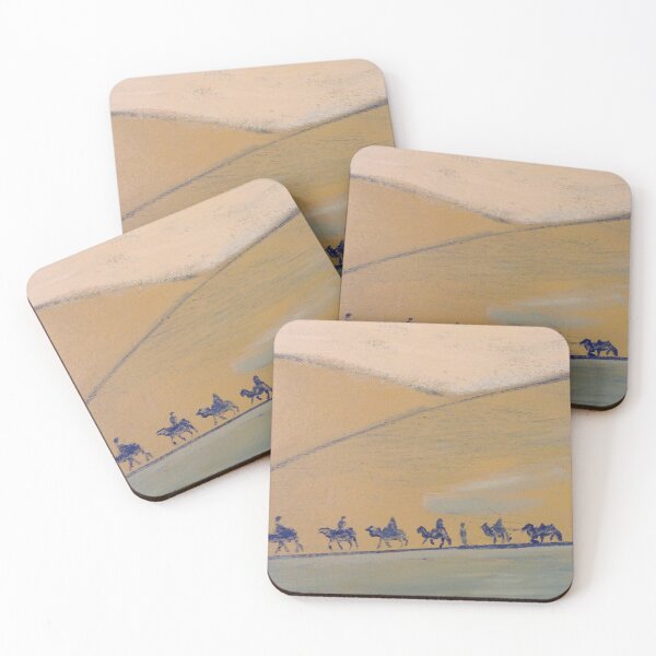 Item preview, Camel Train in the Desert 沙漠中的骆驼火车 by Bao-Er designed and sold by Chinaspaces.