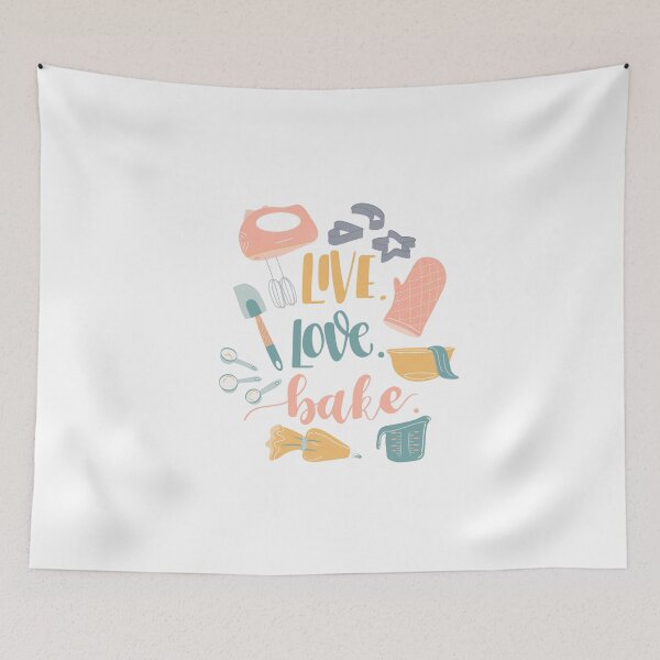 Item preview, Live. Love. Bake. designed and sold by Stephanie Vanden Hoek.