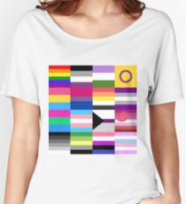 LGBT Pride Flags Collage Women's Relaxed Fit T-Shirt