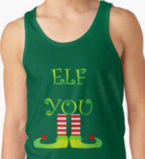 Cute Funny Christmas Elf Legs Elf You Tank Top