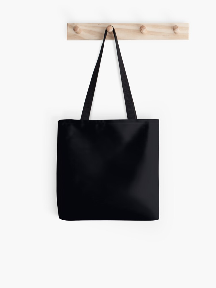 plain black tote