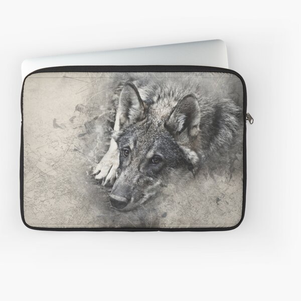 Wolf watching. Laptop Sleeve