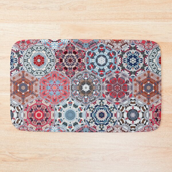Item preview, Hexagonal Oriental and ethnic motifs in patterns. designed and sold by IrinaGuArt.