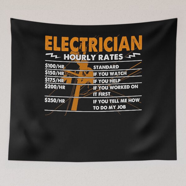 Item preview, Electrician Hourly Rates designed and sold by bmit.