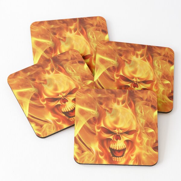 Item preview, Flaming Skull Face Shield designed and sold by AnderTk.