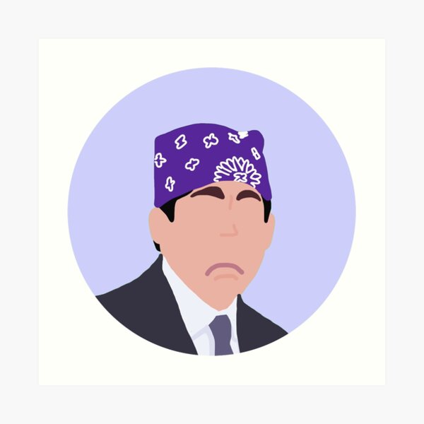 Michael Scott aka Prison Mike and Dwight Schrute pair of 5x7 Prints of Acrylic Portraits
