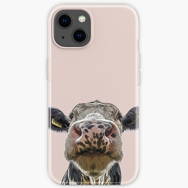 Cute Dairy Cow Close-up iPhone Soft Case