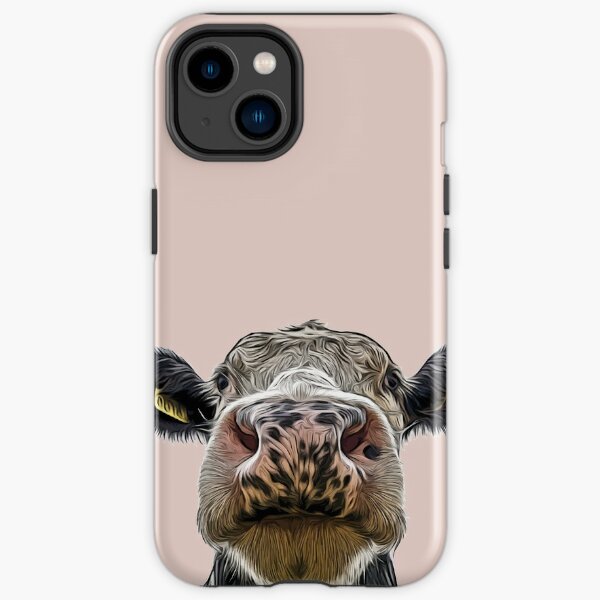 Cute Dairy Cow Close-up iPhone Tough Case
