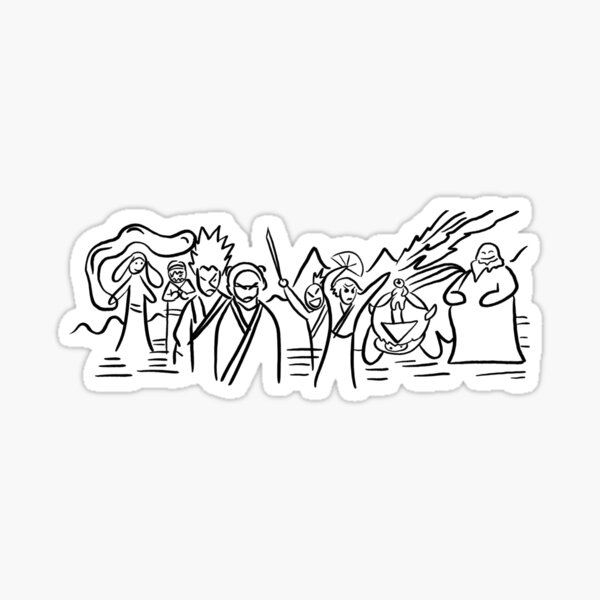 Vista previa del artículo con la obra «Dibujo de la familia Sokka», diseñado y vendido por artbyalici6.