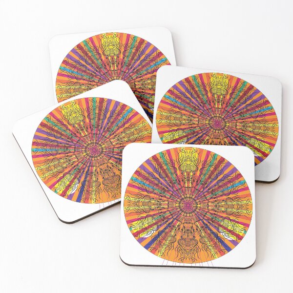 Item preview, Colorful Magic Mushroom Mandala designed and sold by Mossrocket.