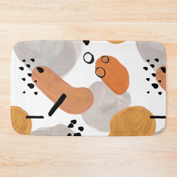 Item preview, Simple minimalism seamless pattern with gouache pastel color dots and stains designed and sold by Dina Konovalova.