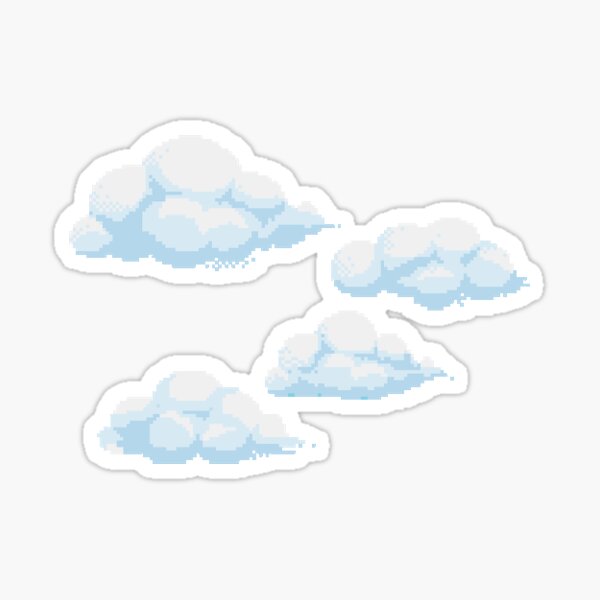 Fluff Cloud Stickers for Sale
