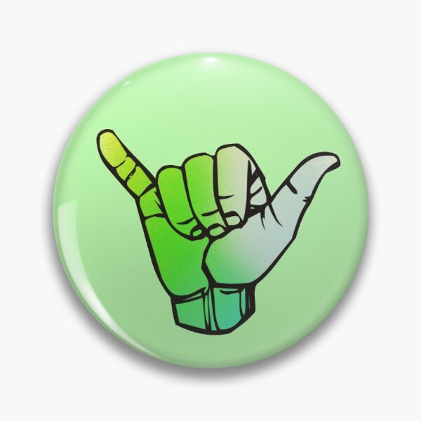 Item preview, Green faded Shaka  designed and sold by Teal-Cookie.