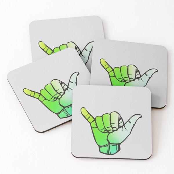 Item preview, Green faded Shaka  designed and sold by Teal-Cookie.