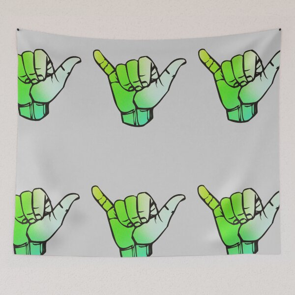 Item preview, Green faded Shaka  designed and sold by Teal-Cookie.