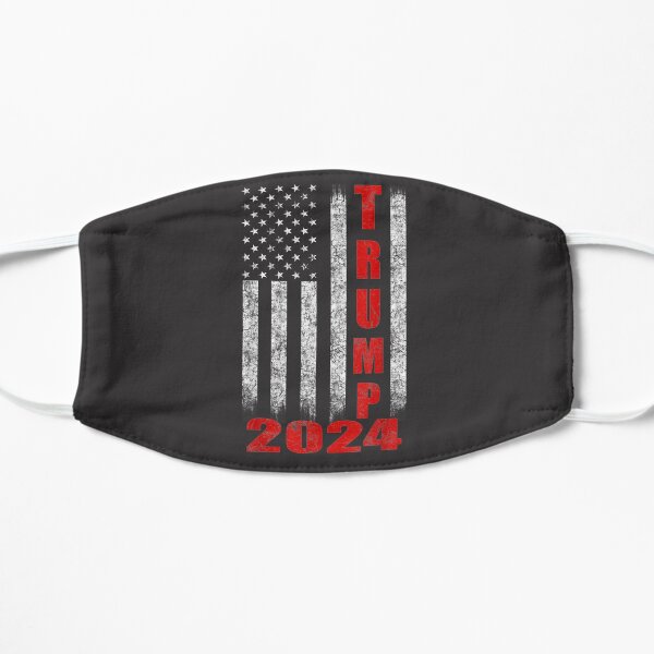 American Flag Design Trump 2024 Mask