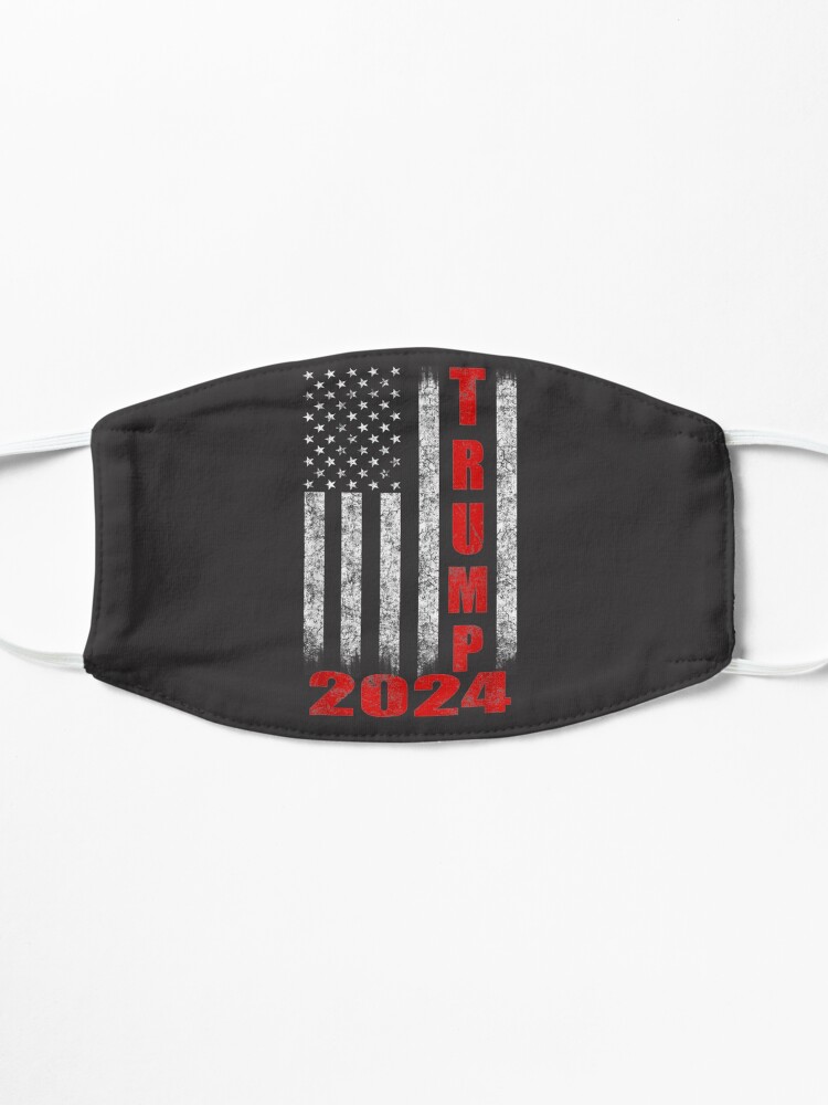 Alternate view of American Flag Design Trump 2024 Mask