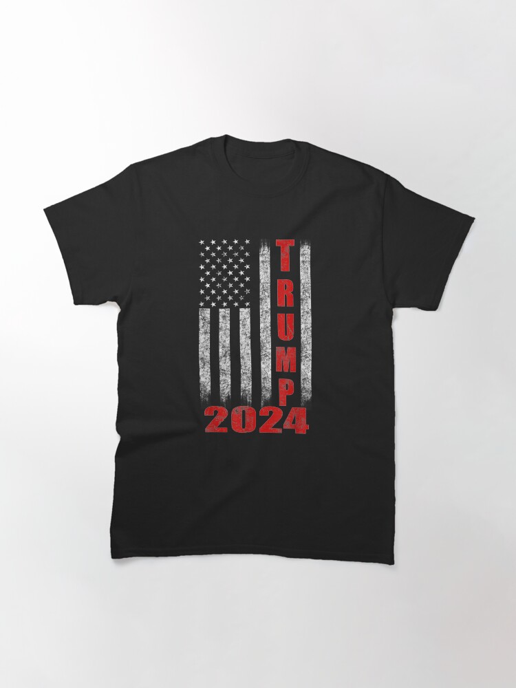 Alternate view of American Flag Design Trump 2024 Classic T-Shirt