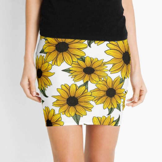 Country Sunflower Mini Skirt